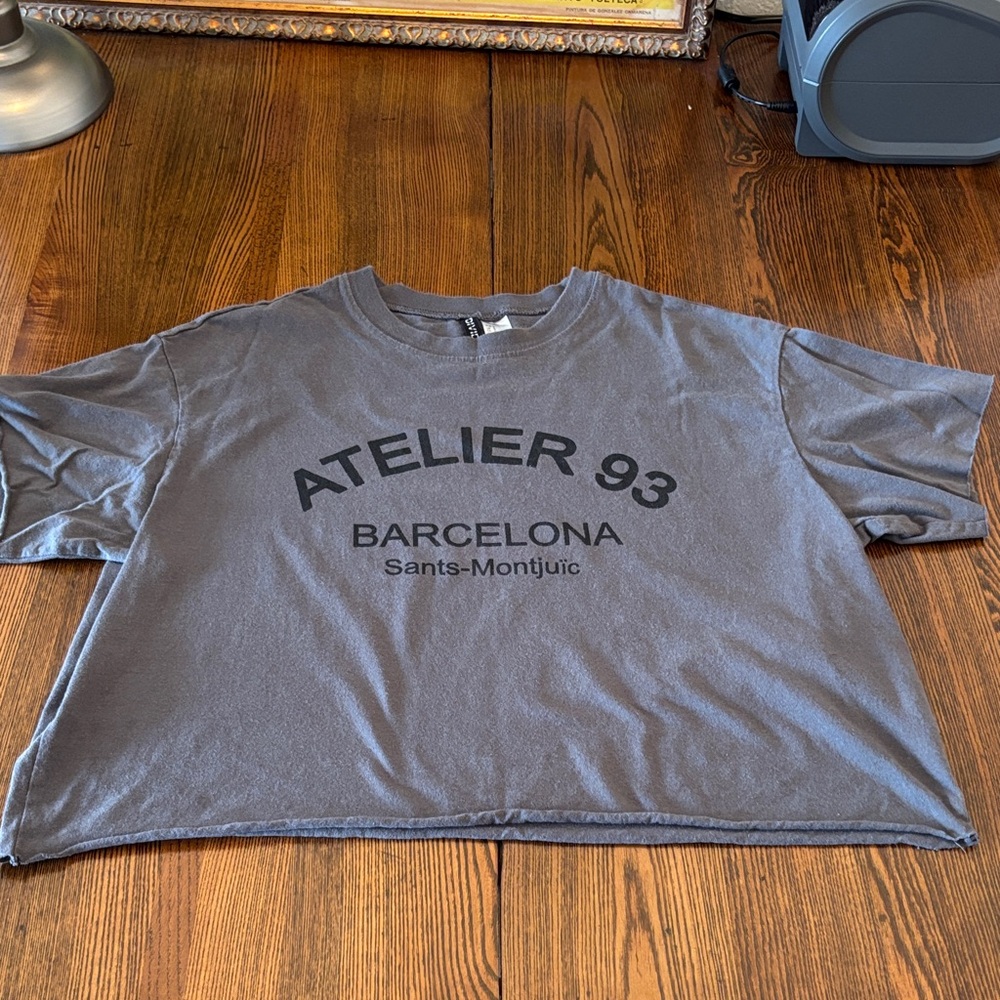 H & M Cropped Divided T-Shirt